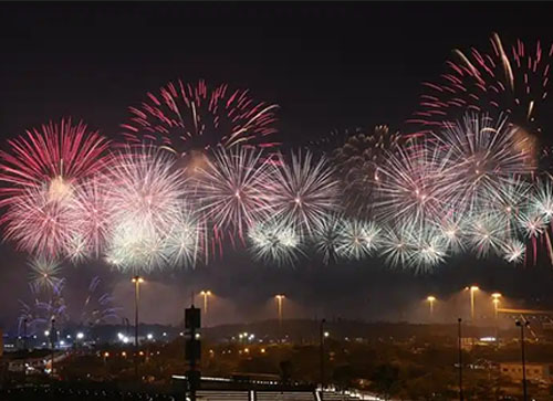 威信县焰火晚会